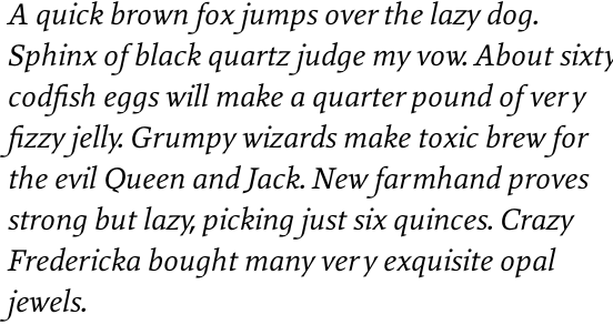 Rebecca Samuels Italic OT