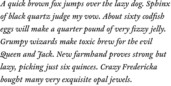 FF Clifford Nine OT Regular Italic
