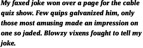 FF Zine Serif Display OT Extra Bold Italic