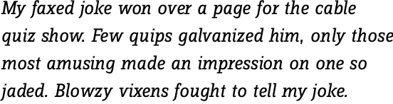 FF Zine Slab Display OT Regular Italic