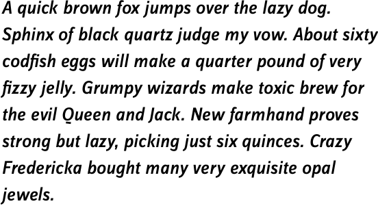 FF Zine Sans Display OT Medium Italic