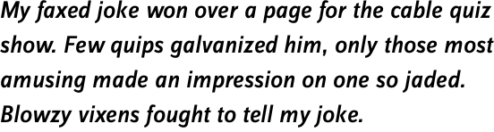 FF Zine Sans Display OT Medium Italic