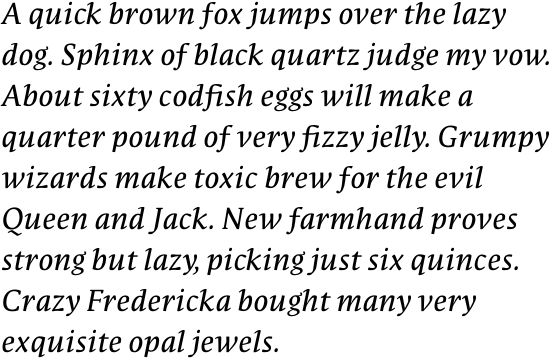 FF Parable OT Regular Italic
