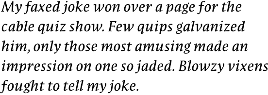 FF Parable OT Regular Italic