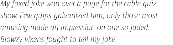 FF Milo OT Extra Light Italic