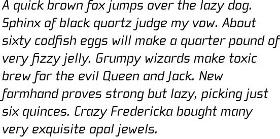 Cholla Wide Italic OT