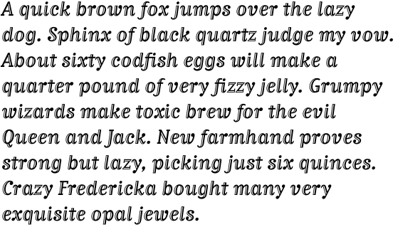 Matrix II Inline Italic OT