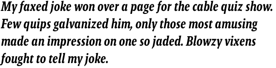 Malaga Narrow Medium Italic OT