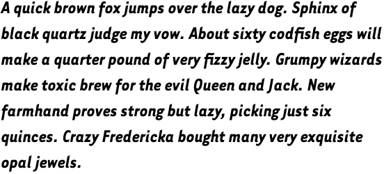 Tarzana Narrow Bold Italic OT