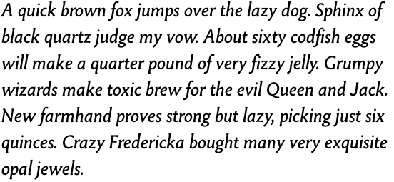 Paradigm Standard Italic