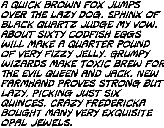 Hammer Horror Bold Italic OT