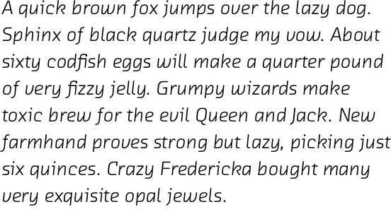 FF Chambers Sans OT Regular Italic