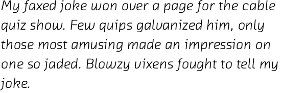 FF Chambers Sans OT Regular Italic