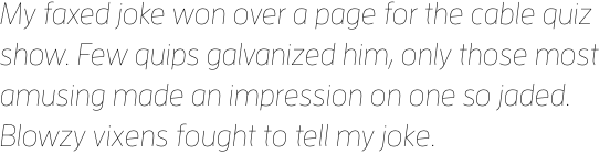FF Enzo OT Thin Italic