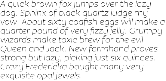 Ezzo Thin Italic