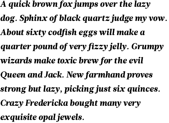Glosa Black Italic