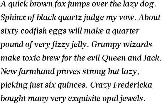 Glosa Medium Italic