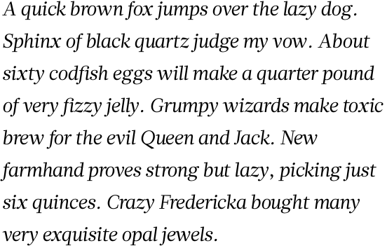 Glosa Roman Italic