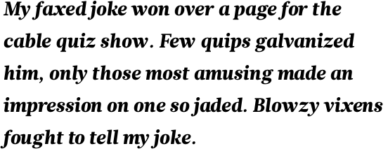 Glosa Text Black Italic