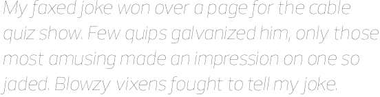 Prelo Hairline Italic
