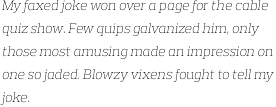 Prelo Slab Extra Light Italic