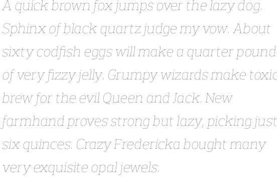 Prelo Slab Hairline Italic