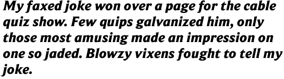 Beaufort Pro Heavy Italic