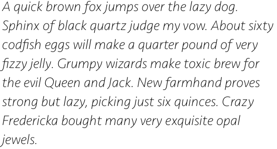 Seravek Extra Light Italic