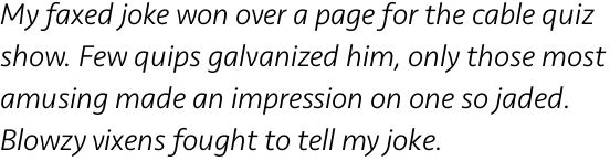 Seravek Light Italic