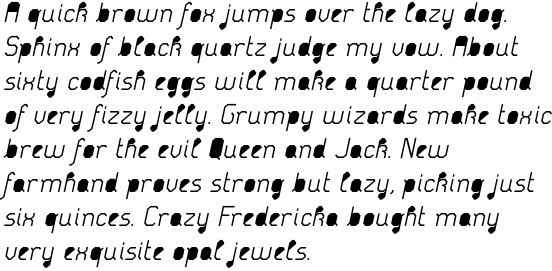 Adhesive Black Italic OT