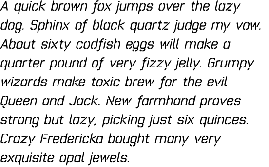 Exakt Bold Italic OT