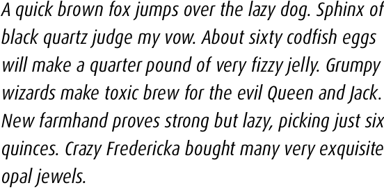 FF Dax Pro Condensed Regular Italic
