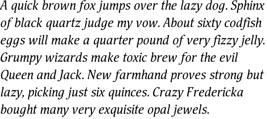 Pallada Italic Cyrillic OT