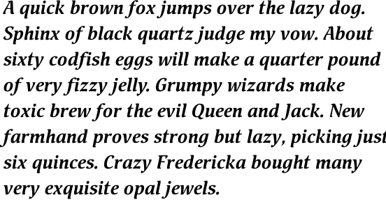 Pallada Bold Italic Cyrillic OT