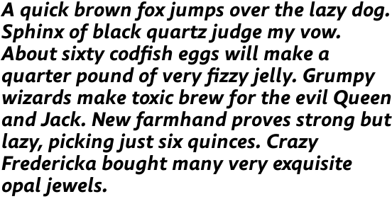 Comenia Sans Bold Italic OT
