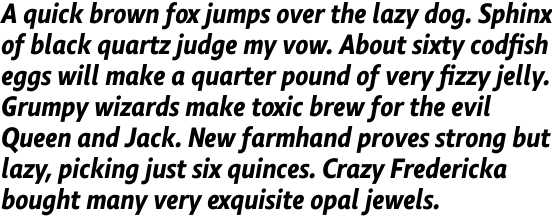 Comenia Sans Condensed Bold Italic OT