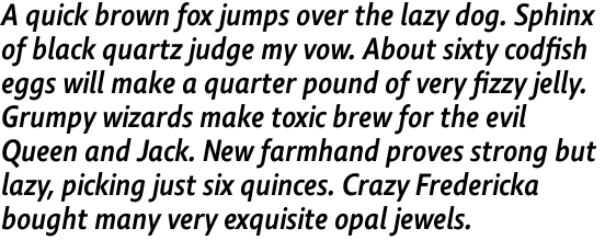 Comenia Sans Condensed Medium Italic OT