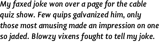 Lisboa Pro Bold Italic