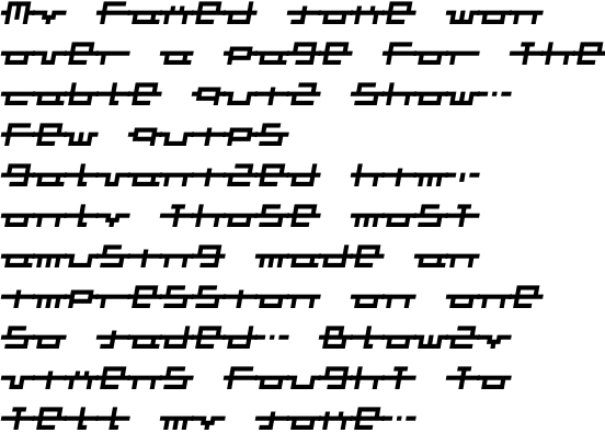 Robotron Italic