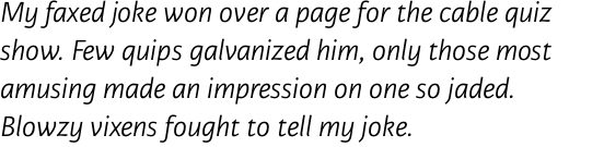 Karmina Sans Light Italic OT