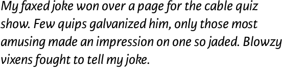 Karmina Sans Italic OT