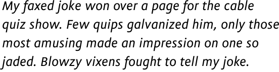 Flex Text Italic OT