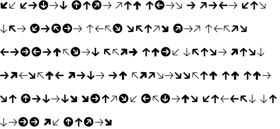 FF Dingbats 2.0 Arrows One