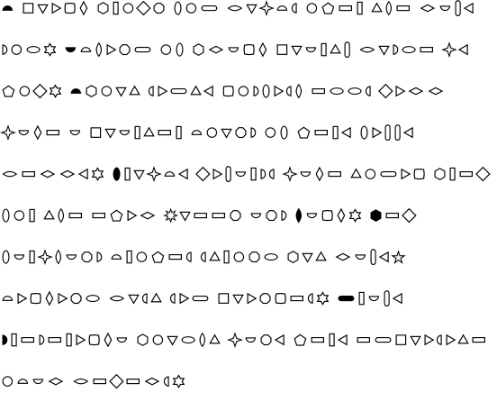 FF Dingbats 2.0 Basic Forms