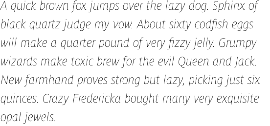 FF Milo Pro Thin Italic