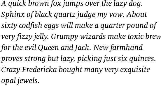 FF Milo Serif OT Text Italic