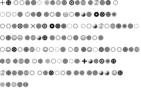 FF Dingbats 2.0 Circles and Crosses