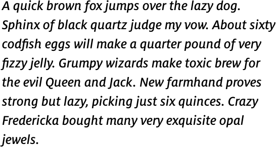FF Milo Pro Medium Italic