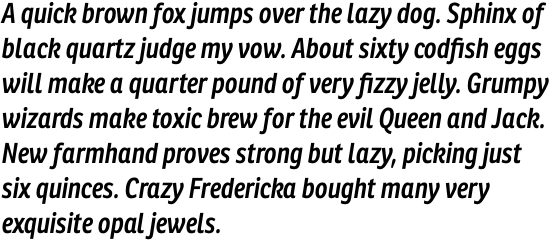 Ronnia Condensed Semi Bold Italic OT