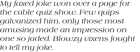 Americana Regular Italic OT
